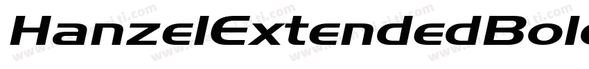 HanzelExtendedBold B字体转换